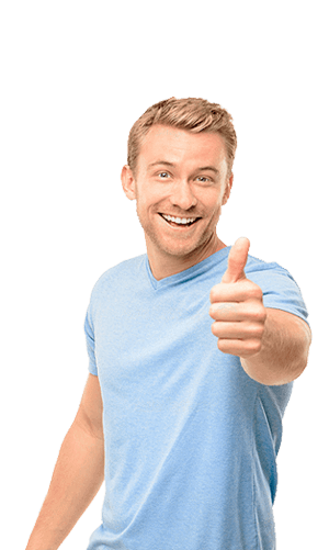 Thumbs up feature character